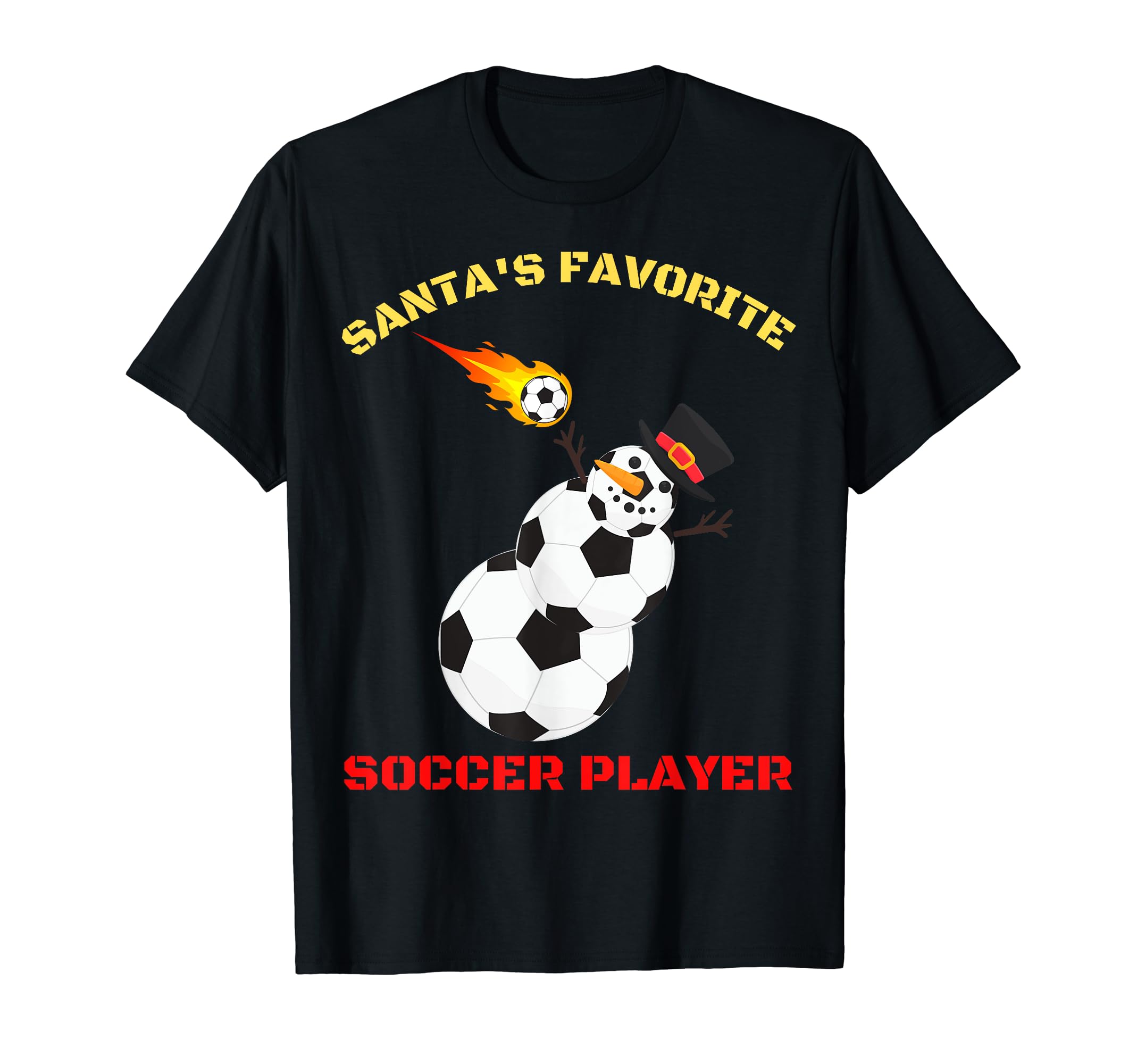 Santas Favorite Soccer Player Ugly T-Shirt - Aesthetic Graphic Unisex