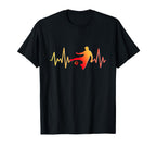 Soccer Heartbeat Soccer Player Or T-Shirt - Aesthetic Graphic for Adults