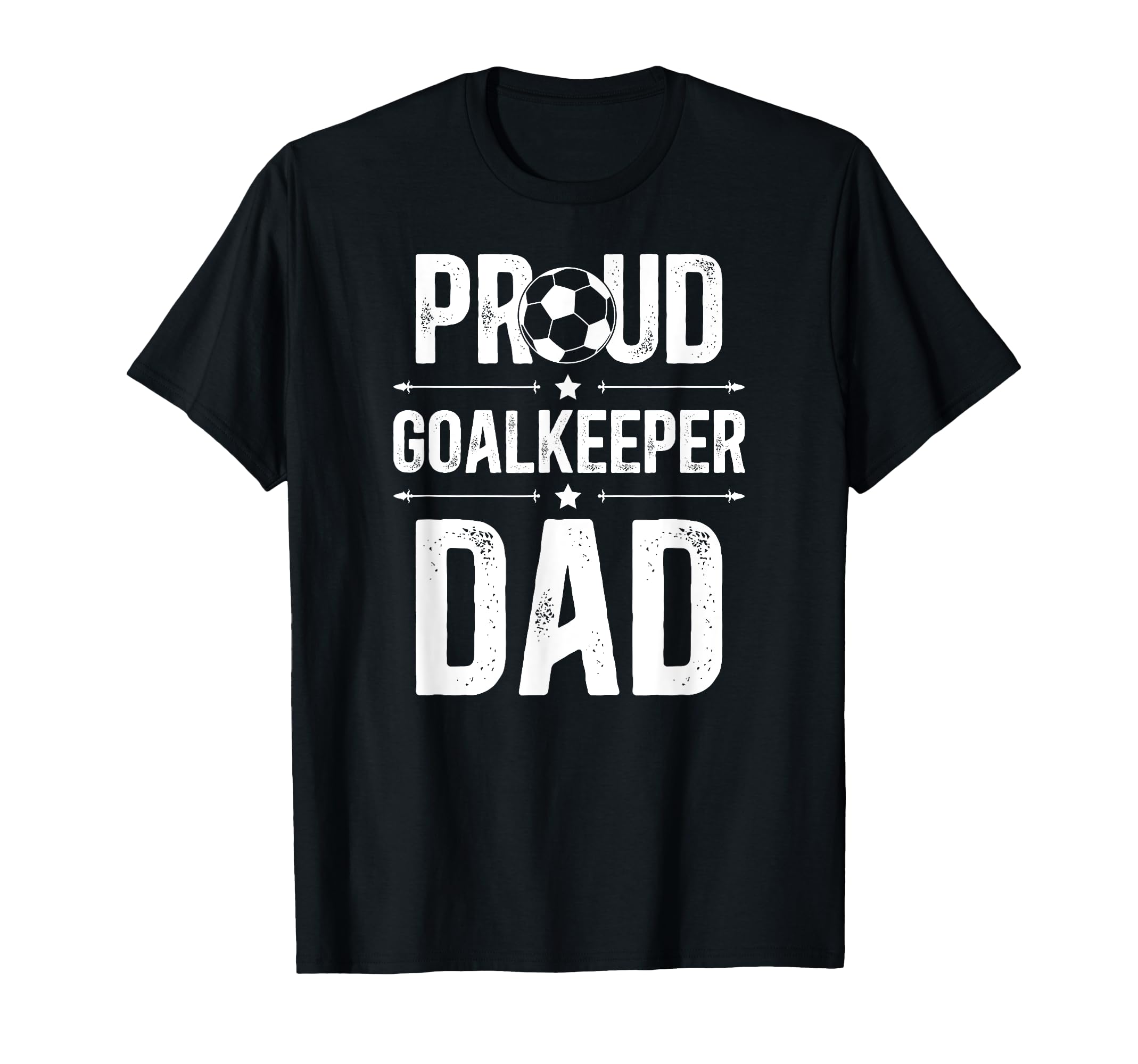 Proud Soccer Goalkeeper Dad Soccer T-Shirt - Graphic Print for Adults