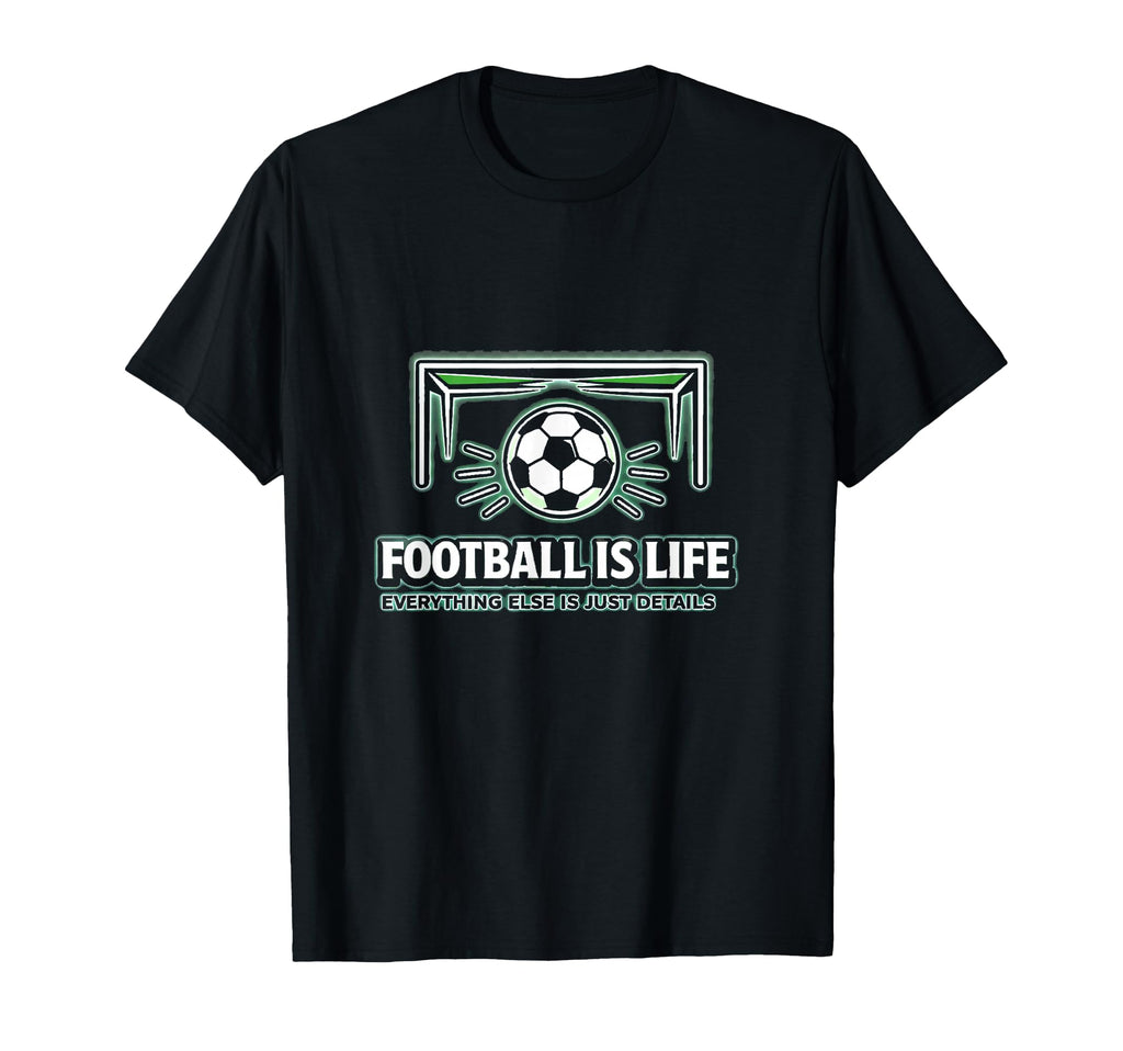 Football Is Life Goal Hmfl Brand Soccer T-Shirt - Minimalist Print Unisex