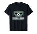 Football Is Life Goal Hmfl Brand Soccer T-Shirt - Minimalist Print Unisex