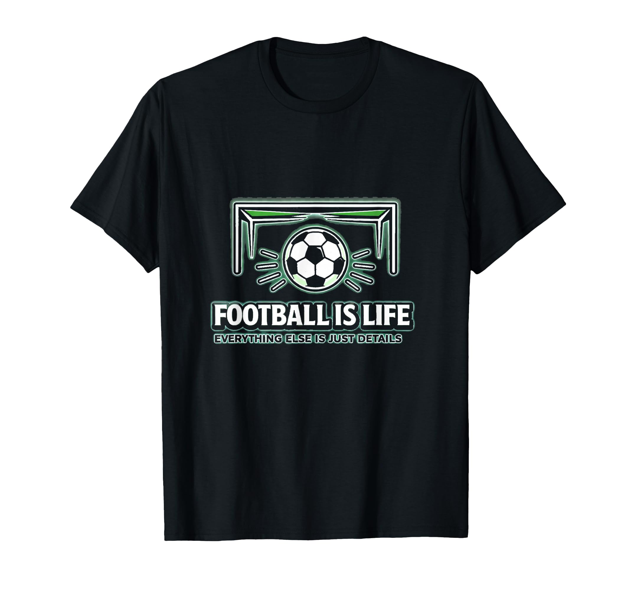 Football Is Life Goal Hmfl Brand Soccer T-Shirt - Minimalist Print Unisex
