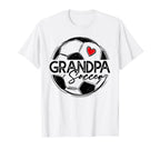 Soccer Grandpa Soccer Player Family T-Shirt - Custom Art Print Men Women