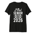 Mens Proud Soccer Senior Dad 2026 Soccer T-Shirt - Trendy Graphic Unisex