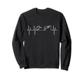 Soccer Heartbeat Soccer Football Sweatshirt - Unique Graphic for Adults