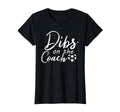 Dibs Coach Funny Soccer Coachs Wife T-Shirt - Trendy Graphic for Adults