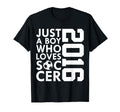 2016 Just Who Loves Soccer 10Th T-Shirt - Custom Art Print Men Women