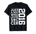 2016 Just Who Loves Soccer 10Th T-Shirt - Custom Art Print Men Women