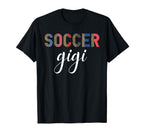Soccer Gigi Leopard Mom Player Game T-Shirt - Novelty Apparel for Adults
