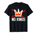 No Kings America T-Shirt - Minimalist Print for Adults