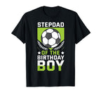 Stepdad Birthday Soccer Player Bday T-Shirt - Unique Graphic Men Women