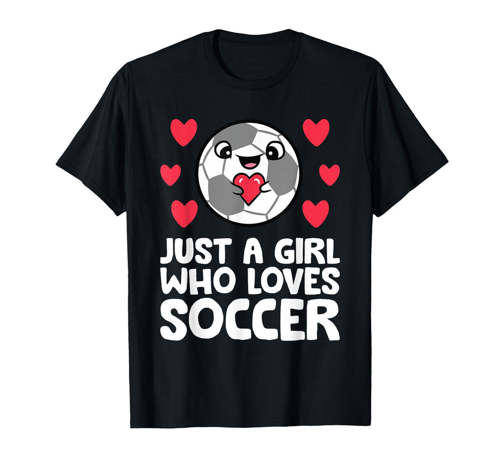 Just Who Loves Soccer T-Shirt - Unique Graphic Unisex