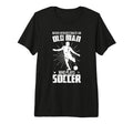 Mens Never Underestimate Old Soccer T-Shirt - Custom Art Print for Adults