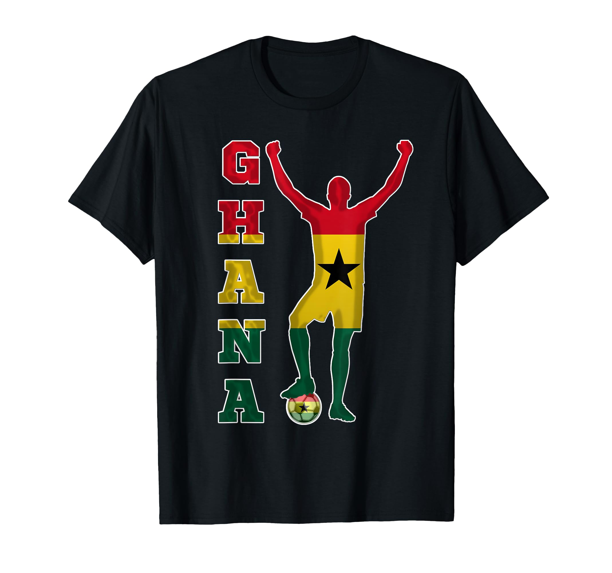 Ghana Futbol Football Soccer Team Soccer T-Shirt - Minimalist Print Unisex