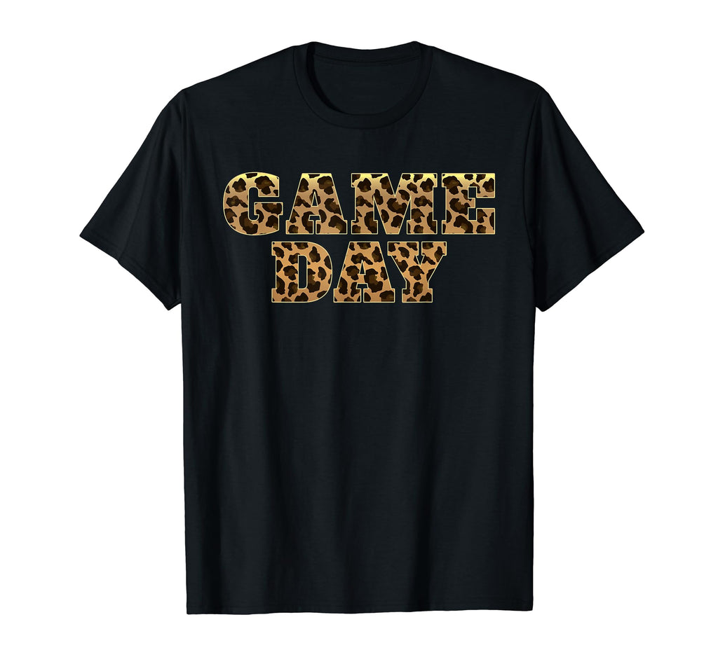 Leopard Game Day American Football T-Shirt - Aesthetic Graphic for Adults