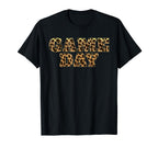 Leopard Game Day American Football T-Shirt - Aesthetic Graphic for Adults