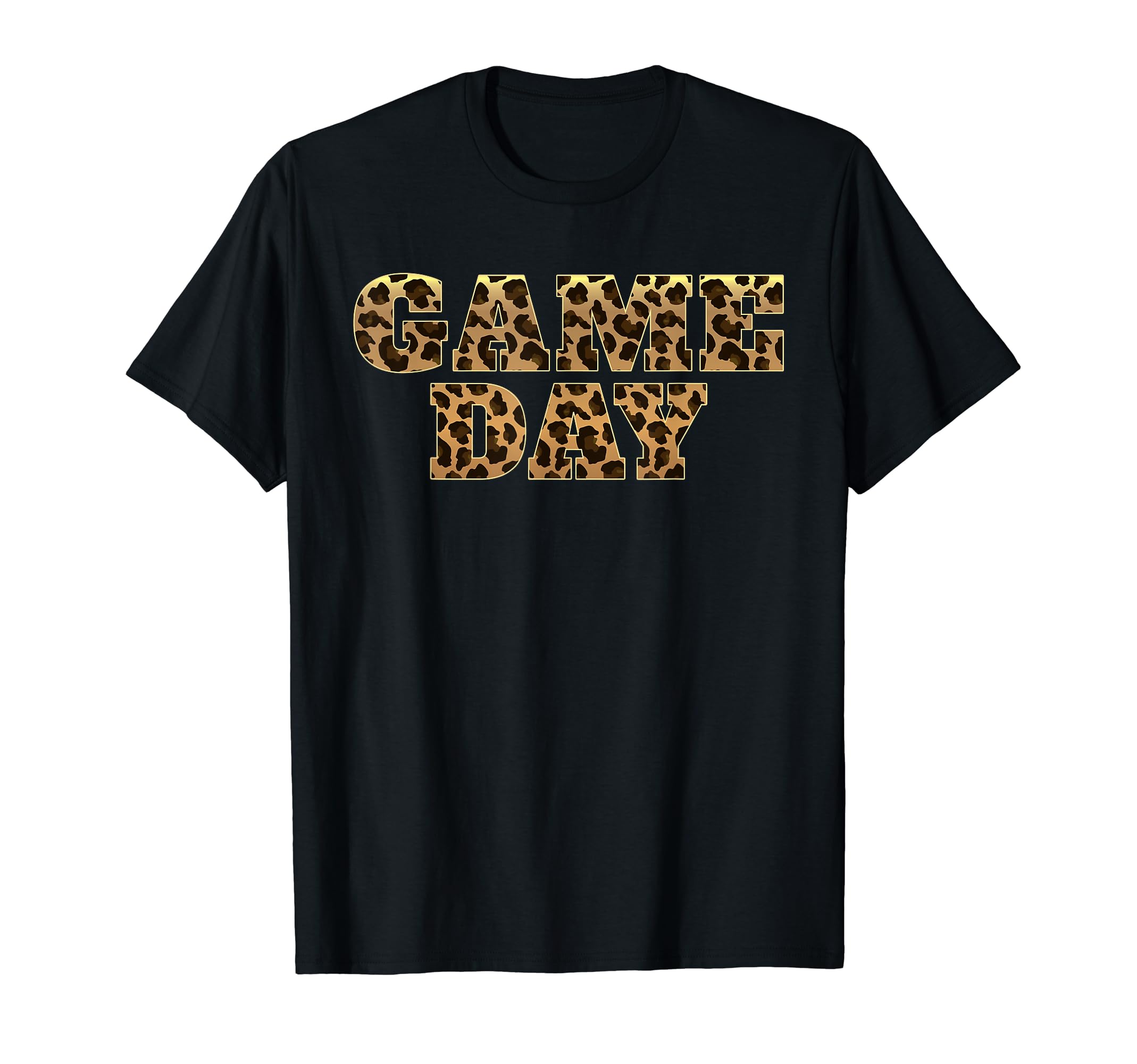 Leopard Game Day American Football T-Shirt - Aesthetic Graphic for Adults