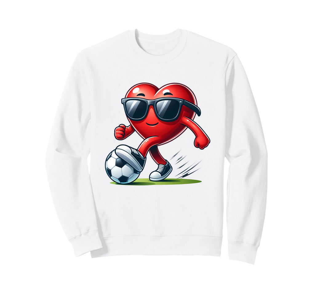 Funny Valentines Soccer Lover Sweatshirt - Graphic Print Men Women