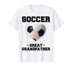 Soccer Great Grandfather Family Matching T-Shirt - Graphic Print Unisex