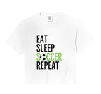 Eat Sleep Soccer Repeat Sport Player Sweatshirt - Trendy Graphic Men Women