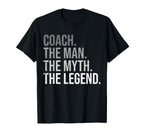 Coach Myth Legend Best Coach T-Shirt - Custom Art Print for Adults