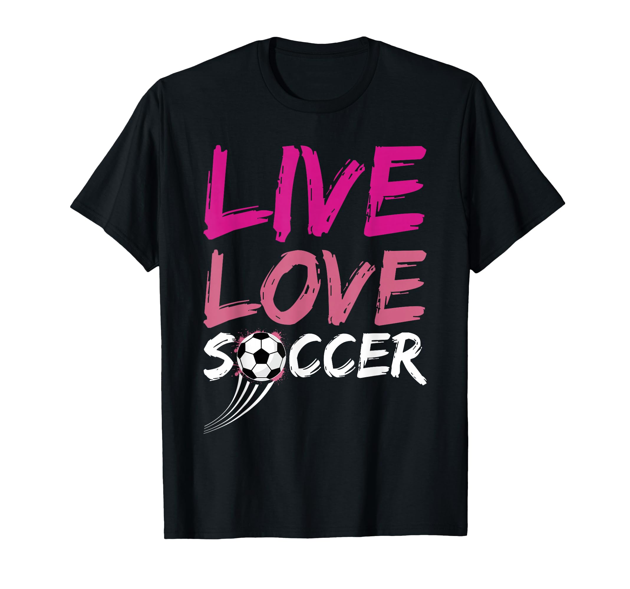 Live Love Soccer Ball Team Sports Sweatshirt - Streetwear Style Men Women