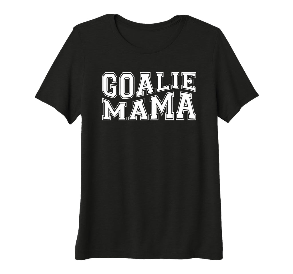 Womens Goalie Mama Goalie Mom T-Shirt - Streetwear Style for Adults