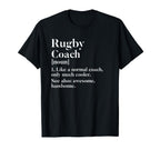 Rugby Coach Definition Funny Trainer T-Shirt - Streetwear Style for Adults