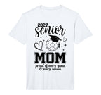 2027 Senior Soccer Mom Proud Family T-Shirt - Graphic Print Men Women