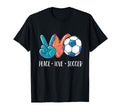 Soccer Lovers Peace Love Soccer Tie Dye T-Shirt - Unique Graphic Men Women