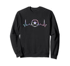 Soccer Heartbeat Soccer Player Sweatshirt - Aesthetic Graphic Men Women