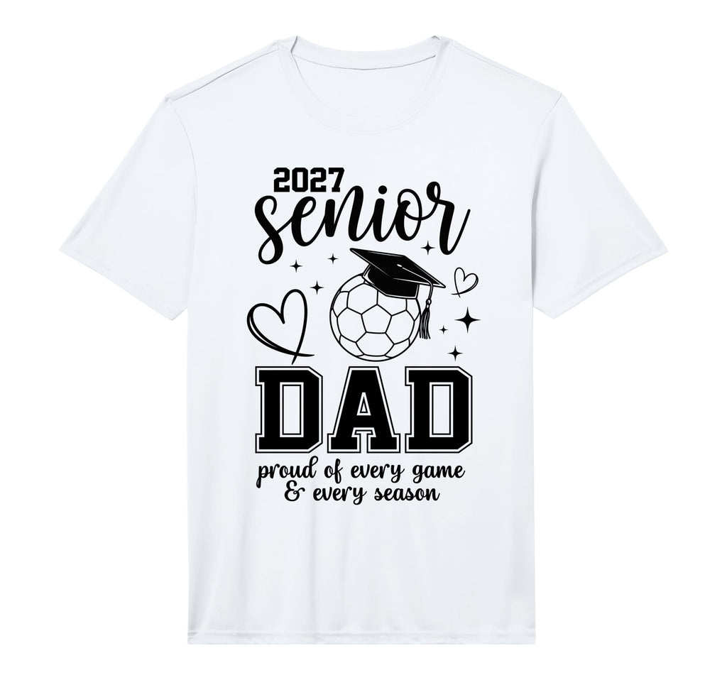 2027 Senior Soccer Dad Proud Family T-Shirt - Novelty Apparel Men Women