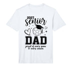 2027 Senior Soccer Dad Proud Family T-Shirt - Novelty Apparel Men Women