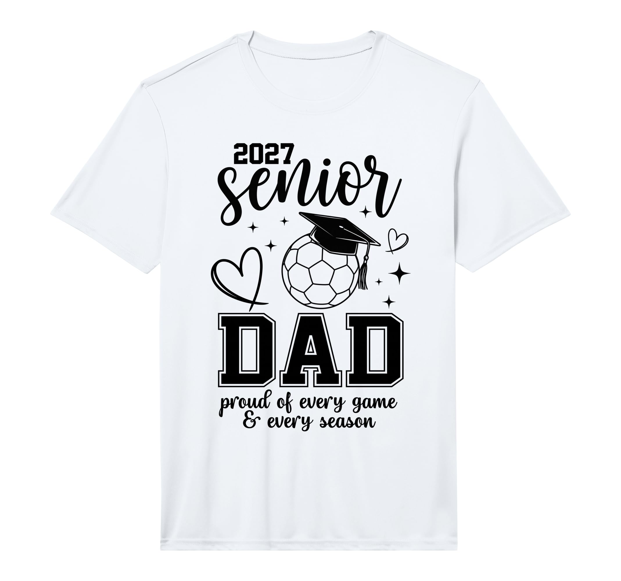 2027 Senior Soccer Dad Proud Family T-Shirt - Novelty Apparel Men Women