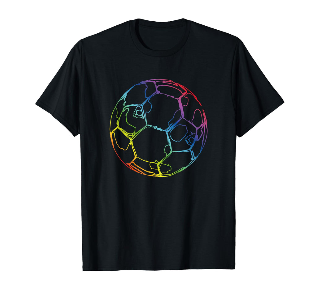 Soccer Ball Drawing Soccer Fans T-Shirt - Unique Graphic Men Women
