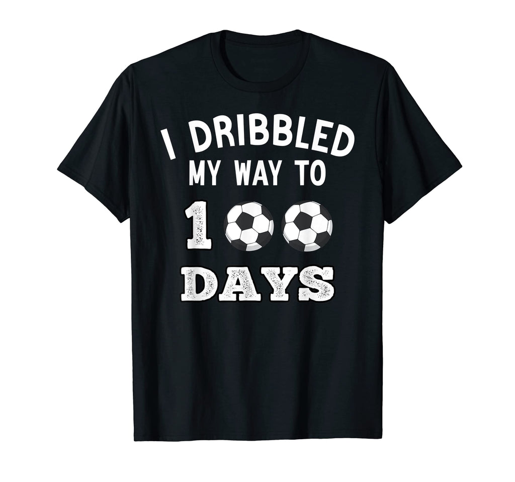 Funny I Dribbled My Way To 100 Days T-Shirt - Casual Everyday Wear Unisex