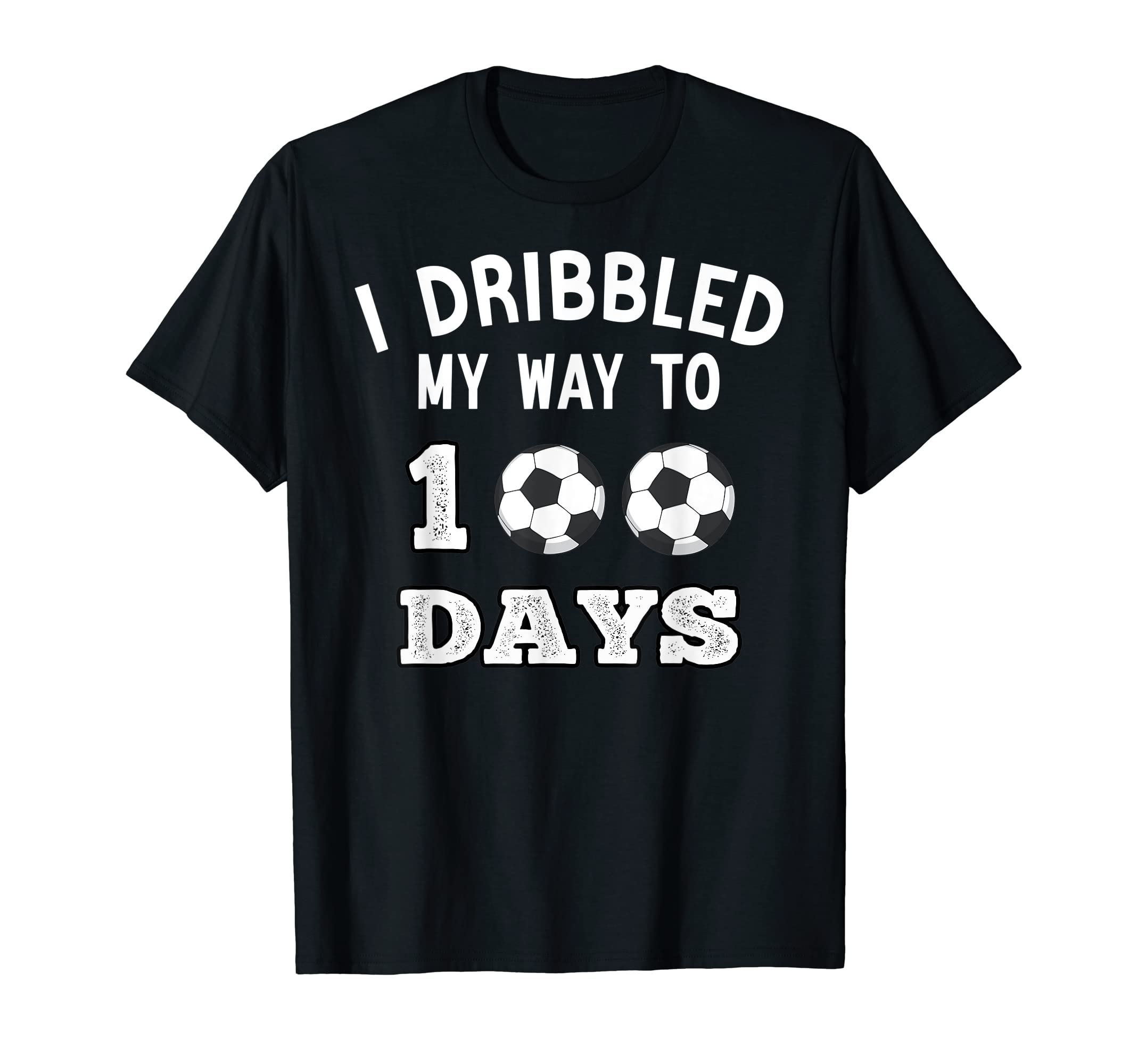 Funny I Dribbled My Way To 100 Days T-Shirt - Casual Everyday Wear Unisex