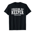 Raising Keeper Soccer Dad Soccer Goalie T-Shirt - Minimalist Print Unisex