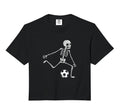Skeleton Soccer Funny Halloween Party Sport T-Shirt - Graphic Print Unisex