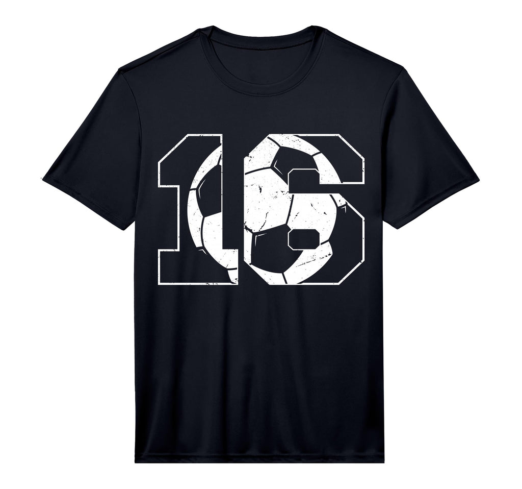 Mens 16Th Birthday Soccer Player T-Shirt - Aesthetic Graphic Men Women