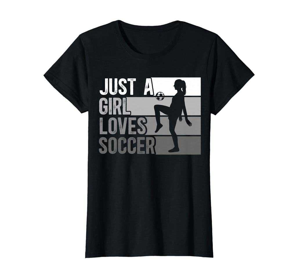 Sport Funny Just Who Loves Soccer T-Shirt - Custom Art Print Unisex