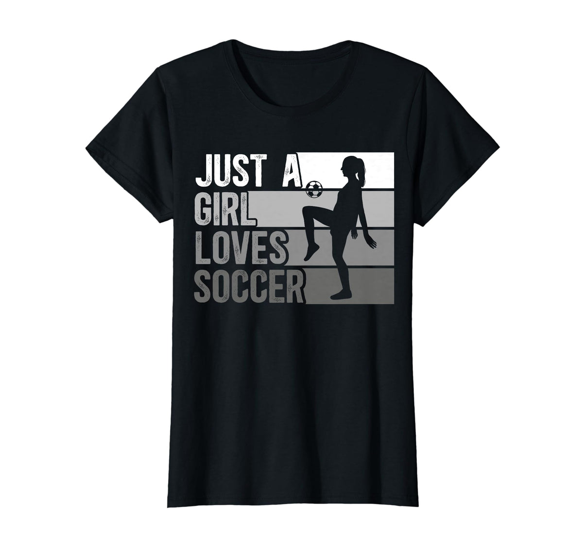 Sport Funny Just Who Loves Soccer T-Shirt - Custom Art Print Unisex