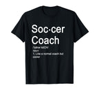 Soccer Coach Definition Funny Gift T-Shirt - Minimalist Print Unisex