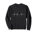 Soccer Football Lover Heartbeat Sweatshirt - Trendy Graphic Men Women