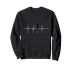 Soccer Football Lover Heartbeat Sweatshirt - Trendy Graphic Men Women