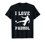 I Love Padbol Soccer Tennis Volleyball T-Shirt - Aesthetic Graphic Unisex