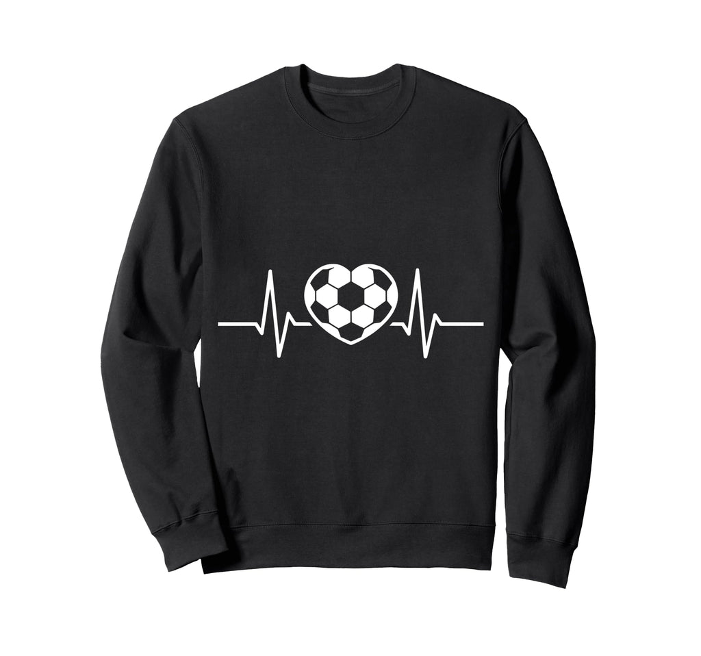 Soccer Heart Drawing Soccer Fans Sweatshirt - Custom Art Print Unisex