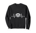 Soccer Heart Drawing Soccer Fans Sweatshirt - Custom Art Print Unisex