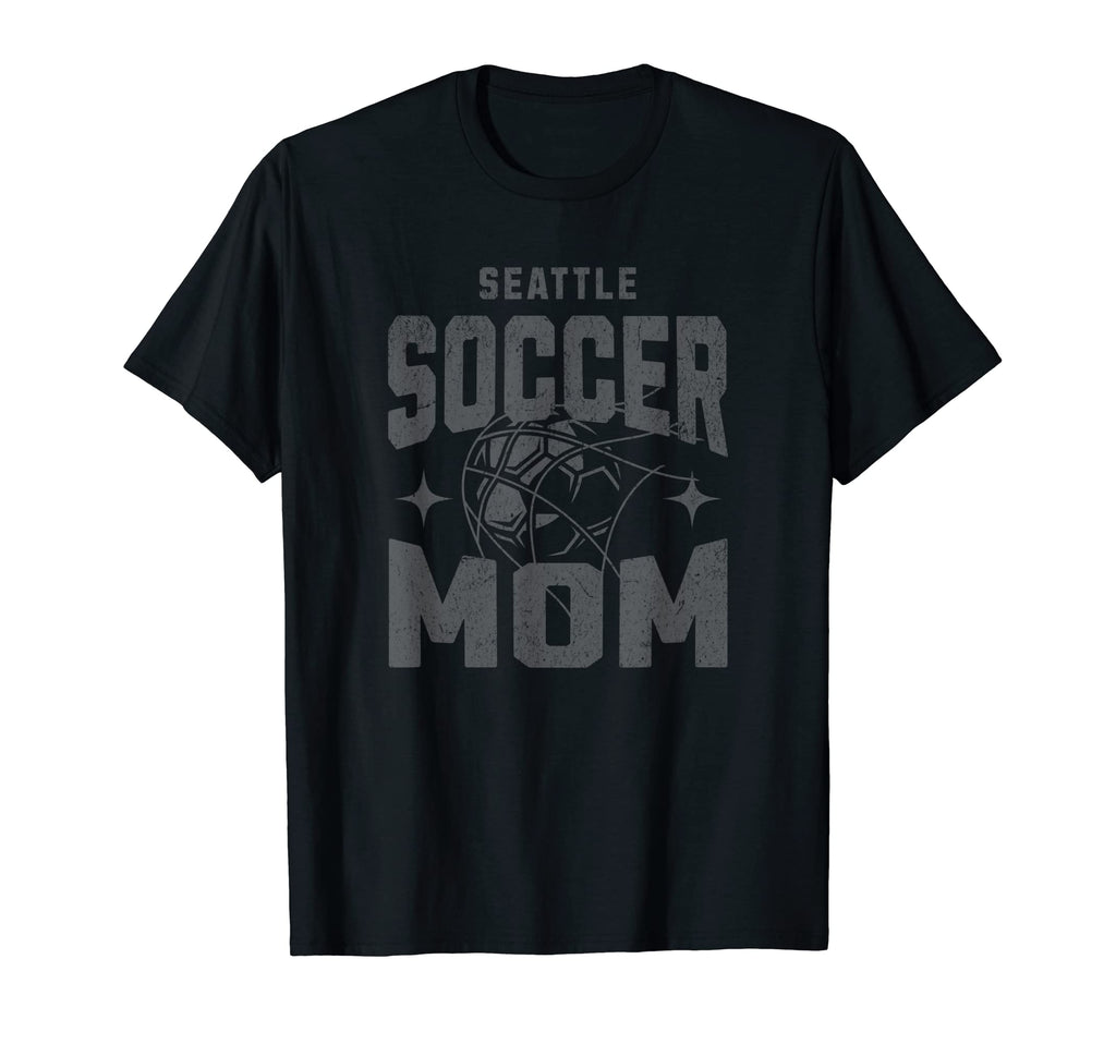Distressed Soccer Mom Seattle T-Shirt - Novelty Apparel Men Women