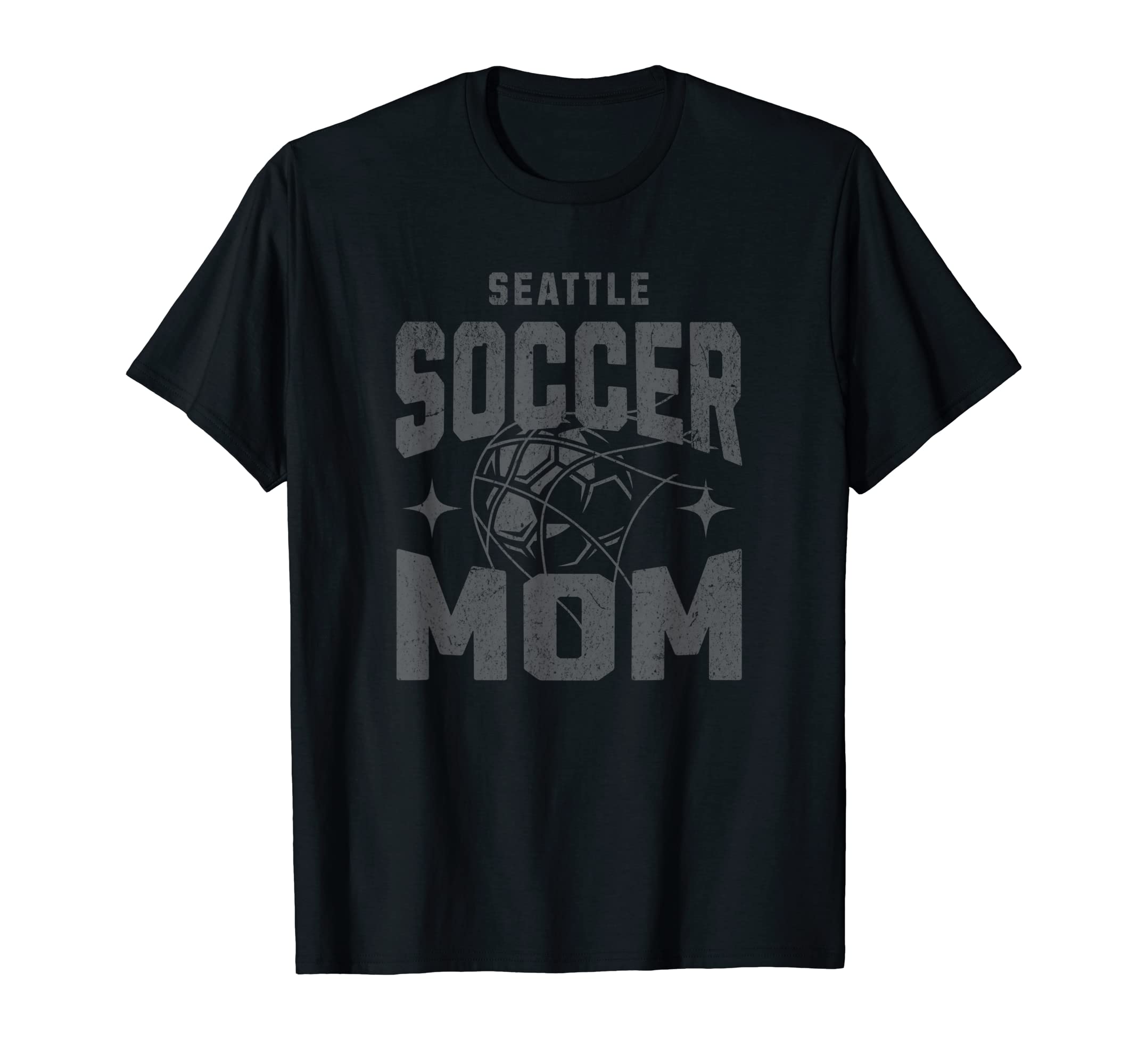 Distressed Soccer Mom Seattle T-Shirt - Novelty Apparel Men Women